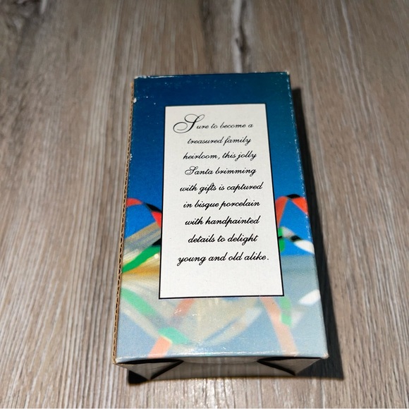 Vintage Porcelain Figurine Santa Christmas 3.5" With Box CS14597. - Picture 9 of 12